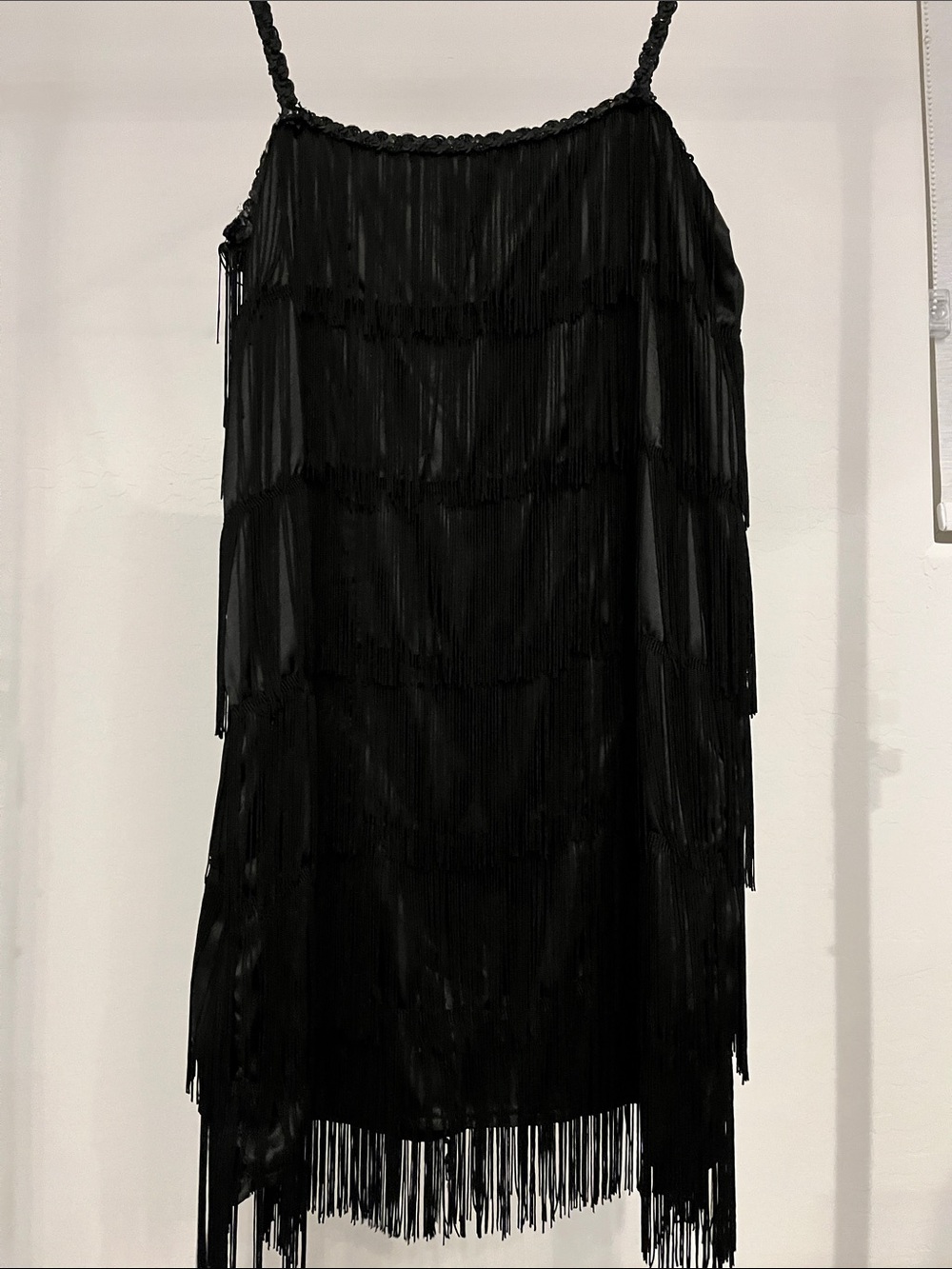 Target Black Fringe Flapper Dress Adult Large